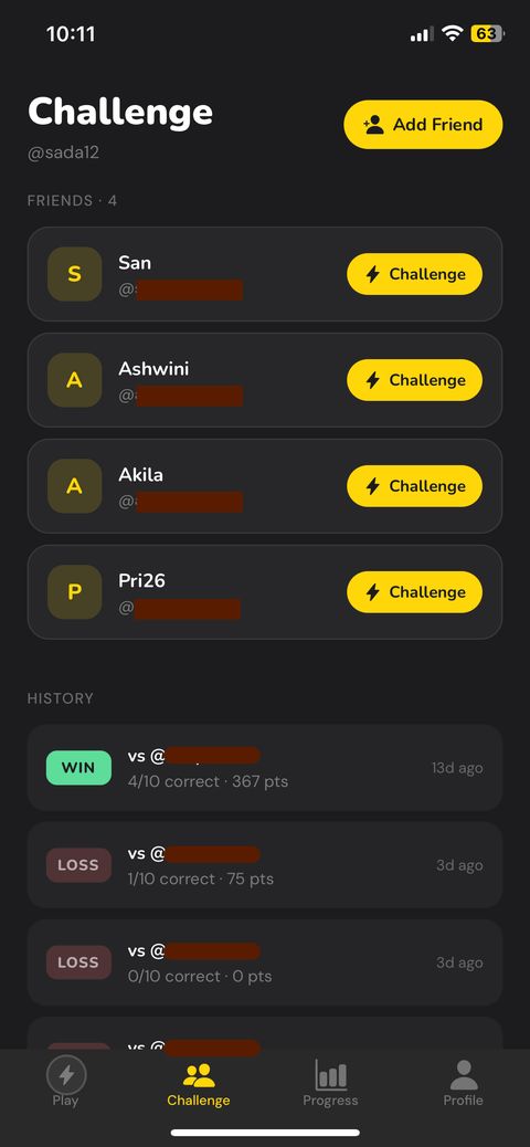 Jnaana challenge screen